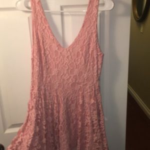 Lacy pink dress